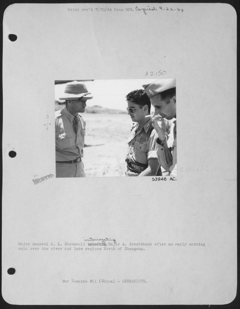 Chennault interrogates Crockshank North of Changsha