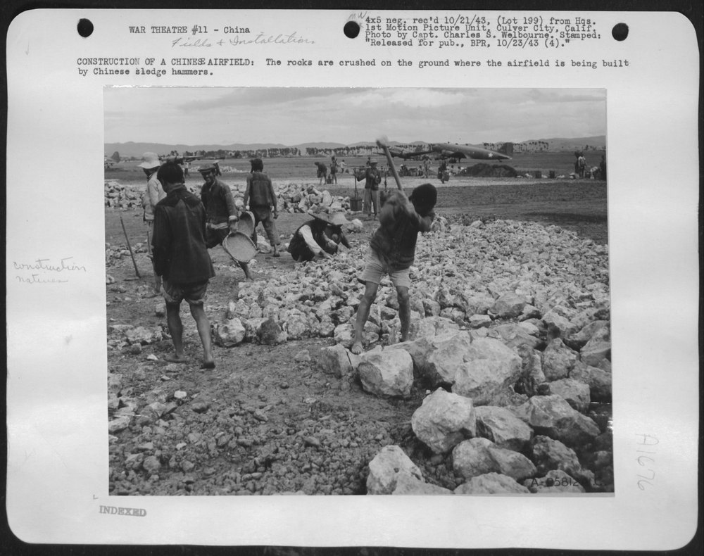 Chinese airfield construction