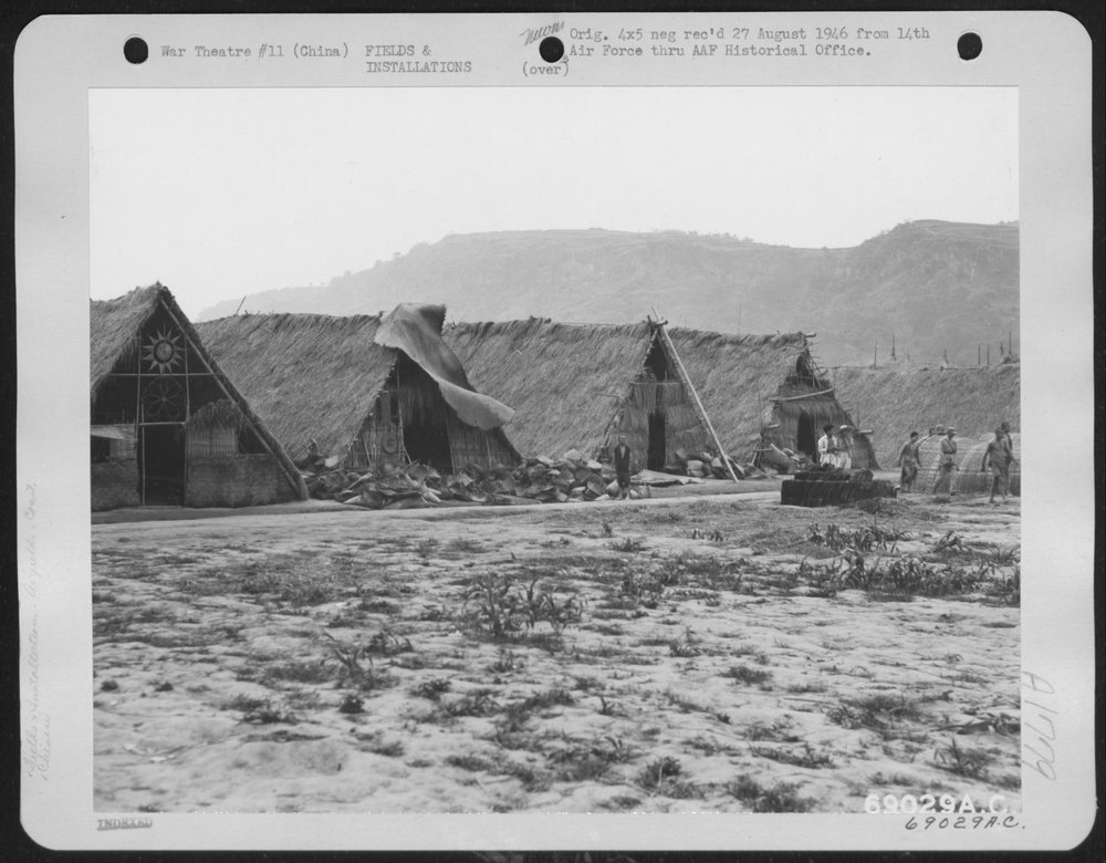 Chinese Laborers At Lushien Airstrip