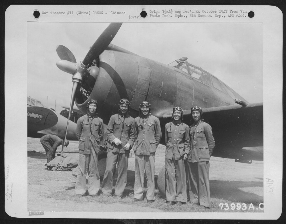 Chinese Pilots with P-43 in China