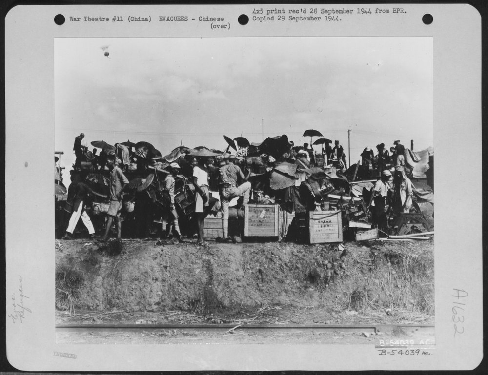 Chinese refugees in south China