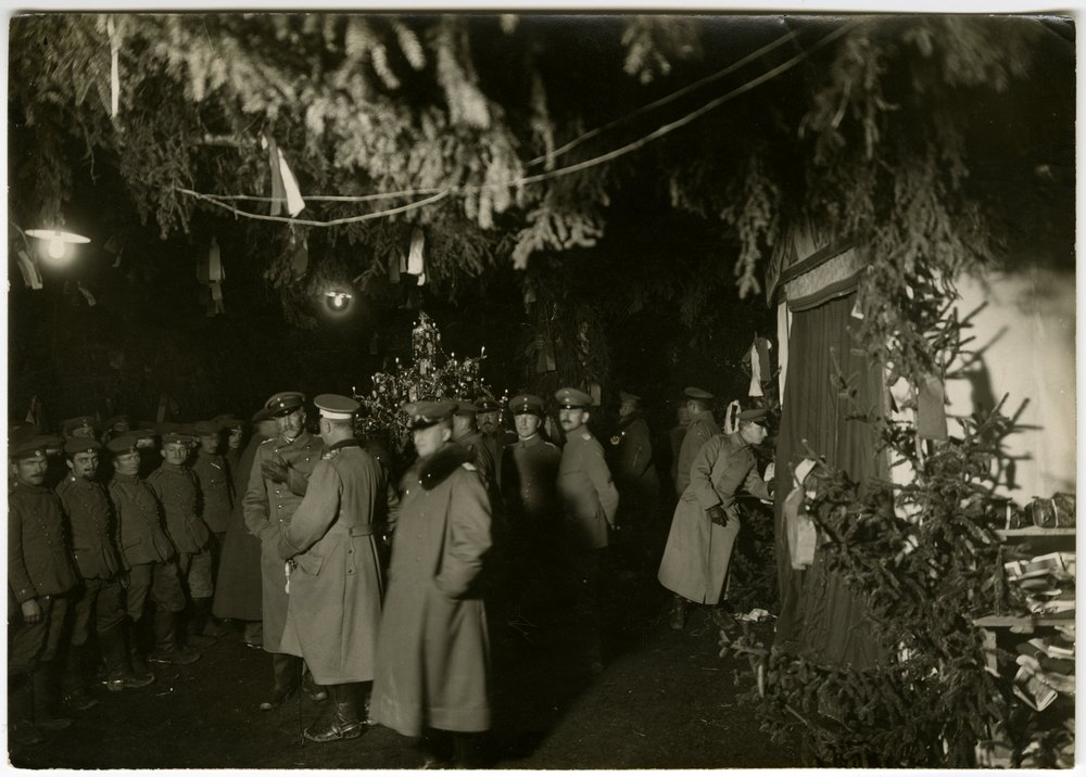 Christmas celebration under ground