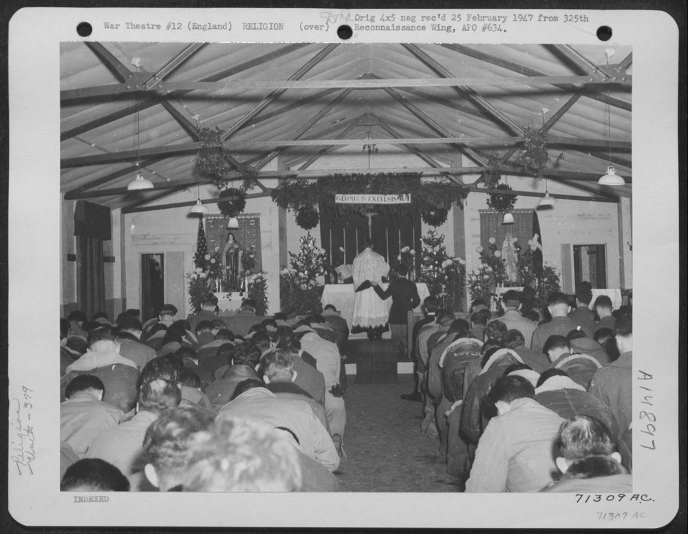 Christmas services at 8th Air Force base