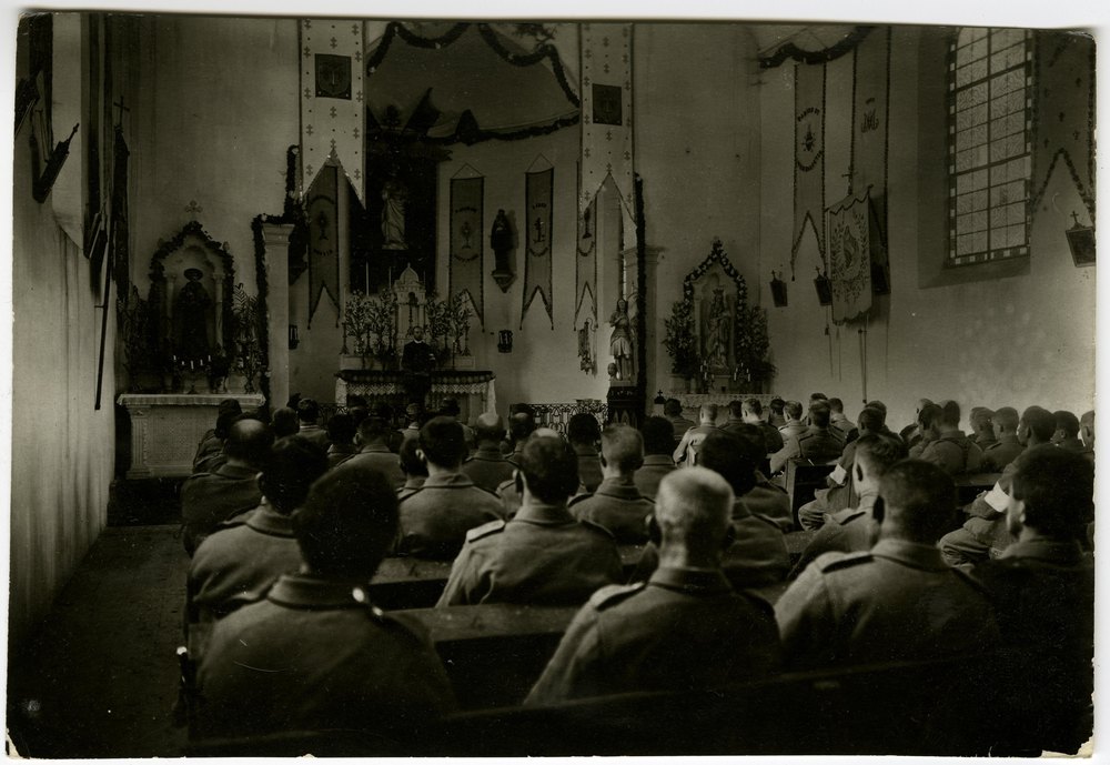Church service in a French church