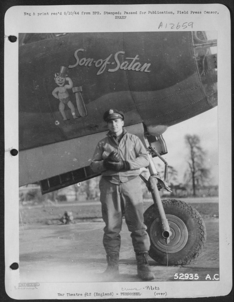 Co-pilot, 1st Lt. James W. Andrews, 121 E. Pine St., Princeton, Ind.