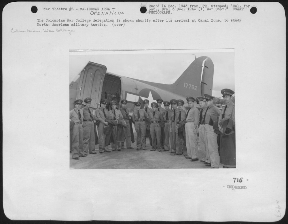 Colombian War College Delegation at Albrook Field