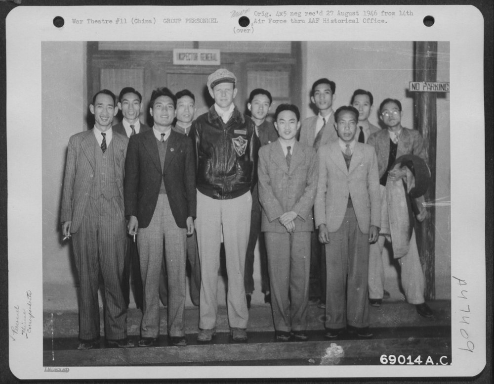 Colonel Hill with Chinese Press