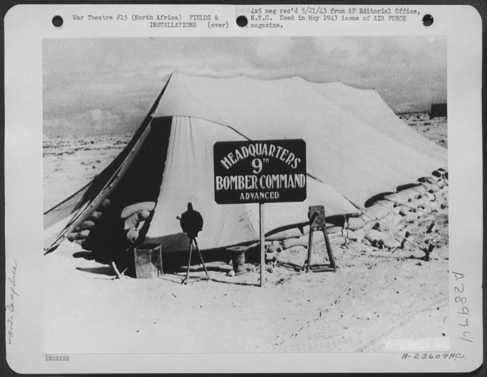 Command outpost near Tunisian front