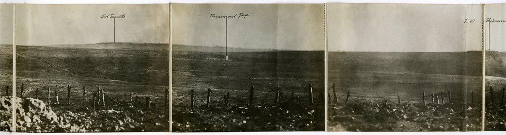 Composite photo of Verdun battlefield
