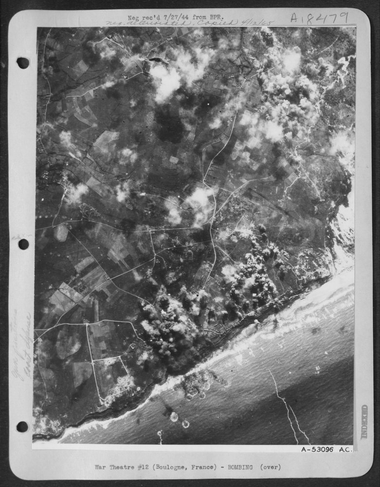 Concentrations on coastal batteries Fecamp Cap-Gris-Nes