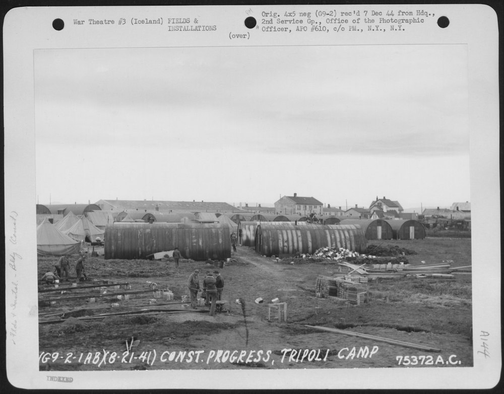 Construction at Tripoli Camp Iceland