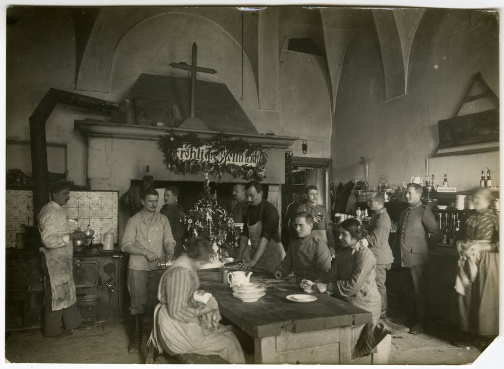Corps field kitchen at Christmas