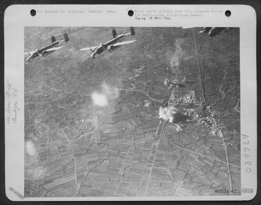 CORSICA-Part of a precision-bombing formation of North American B-25