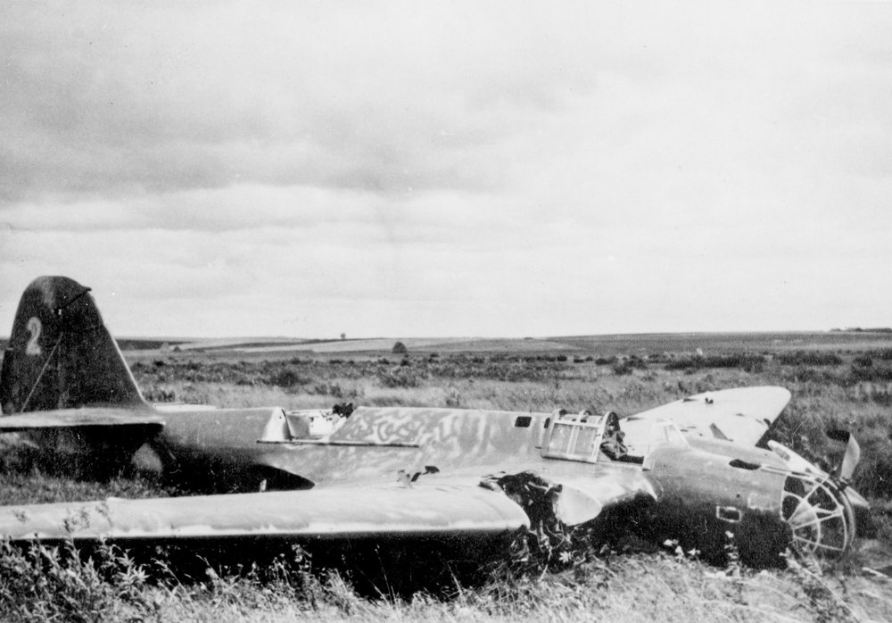 Crashed Russian Bomber Tupolev SB