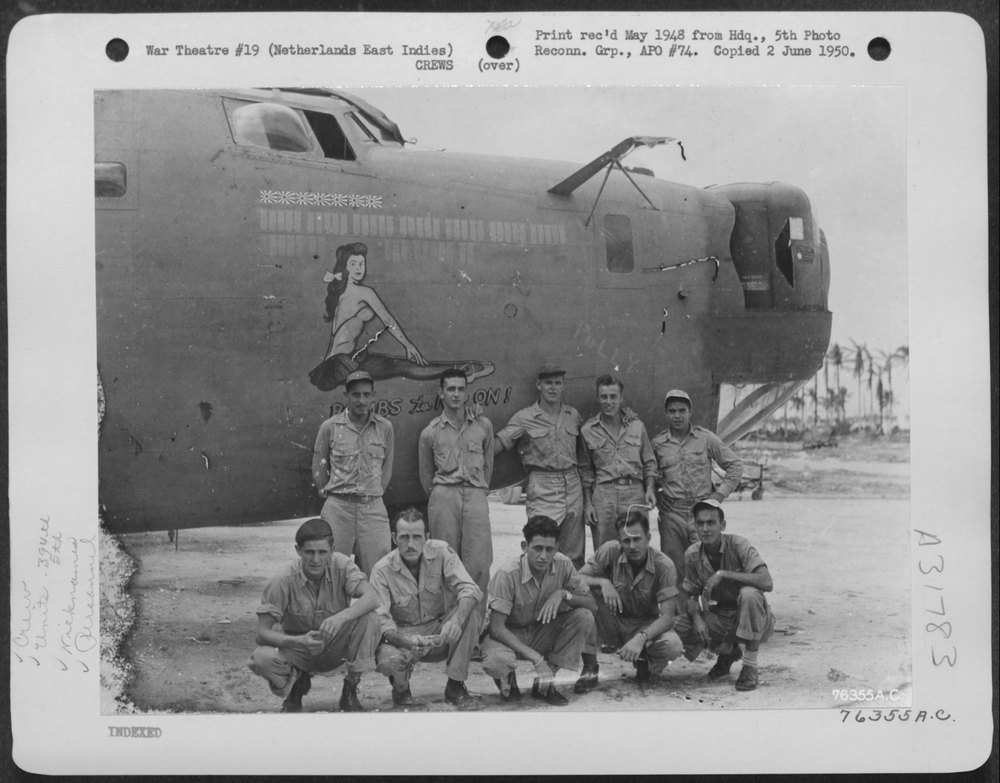 Crew of B-24 Bombs To Nip On in Netherlands East Indies