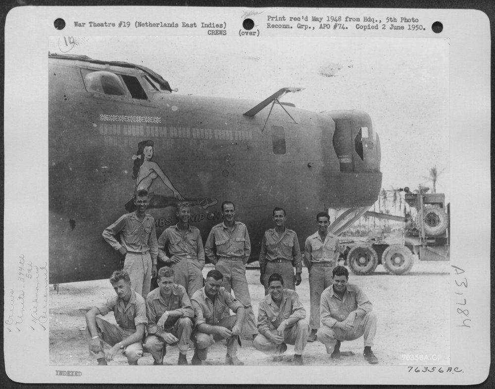 Crew of B-24 Bombs To Nip On in Netherlands East Indies