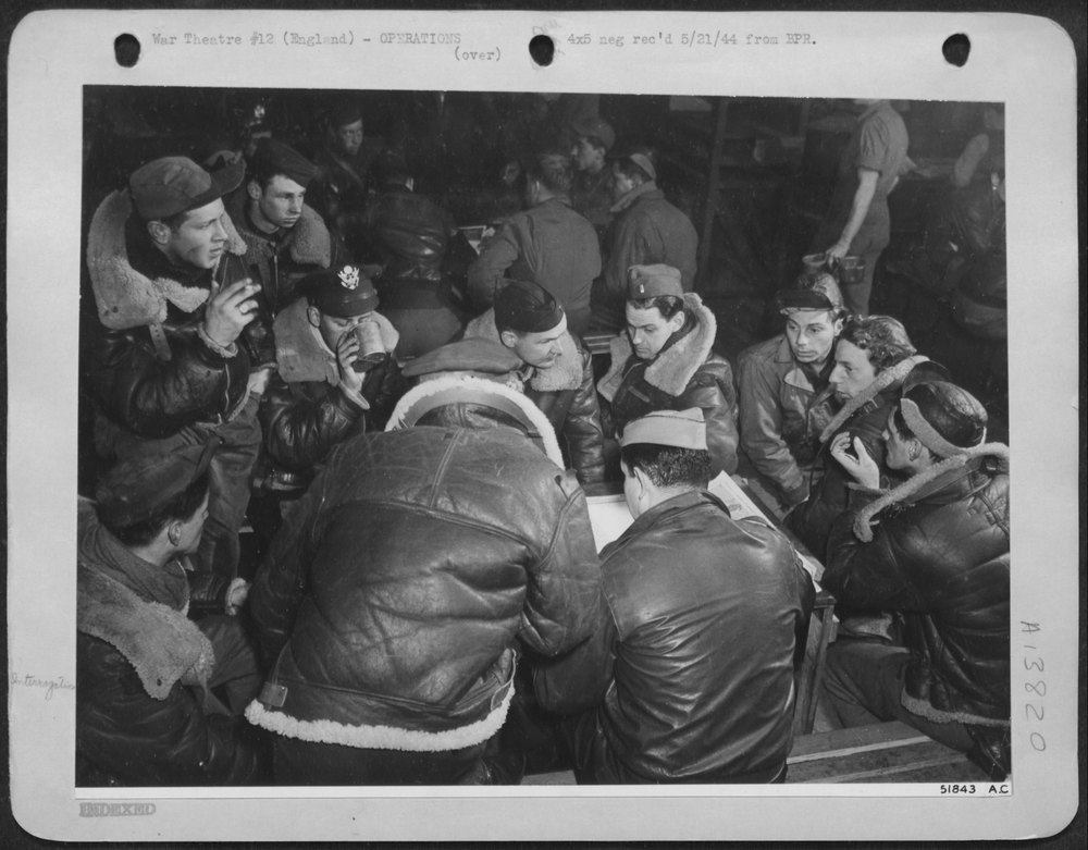 Crew of "Idiot's Delight," Boeing B-17 Veteran with 42 Missions