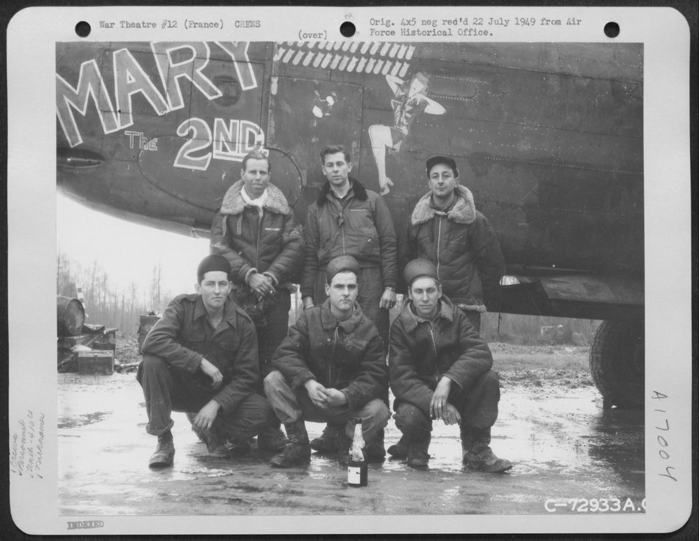 Crew with A-20 in France