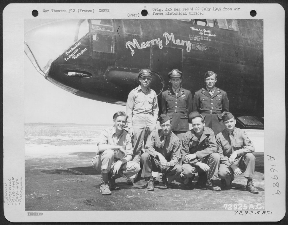 Crew with A-20 in France