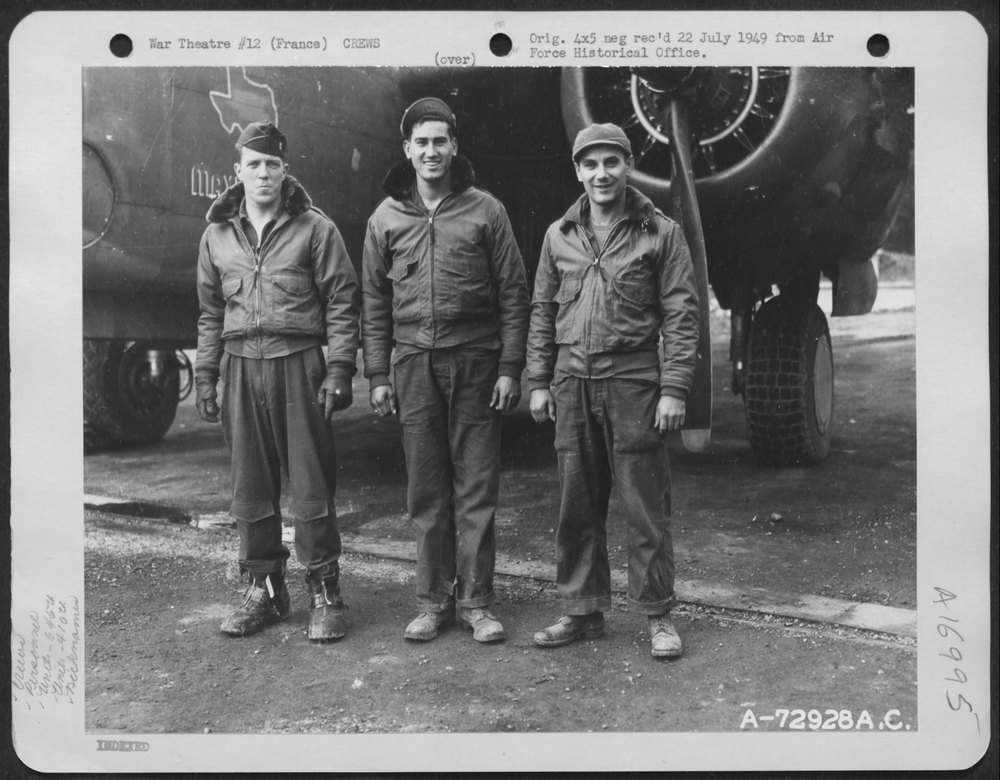 Crew with A-20 in France