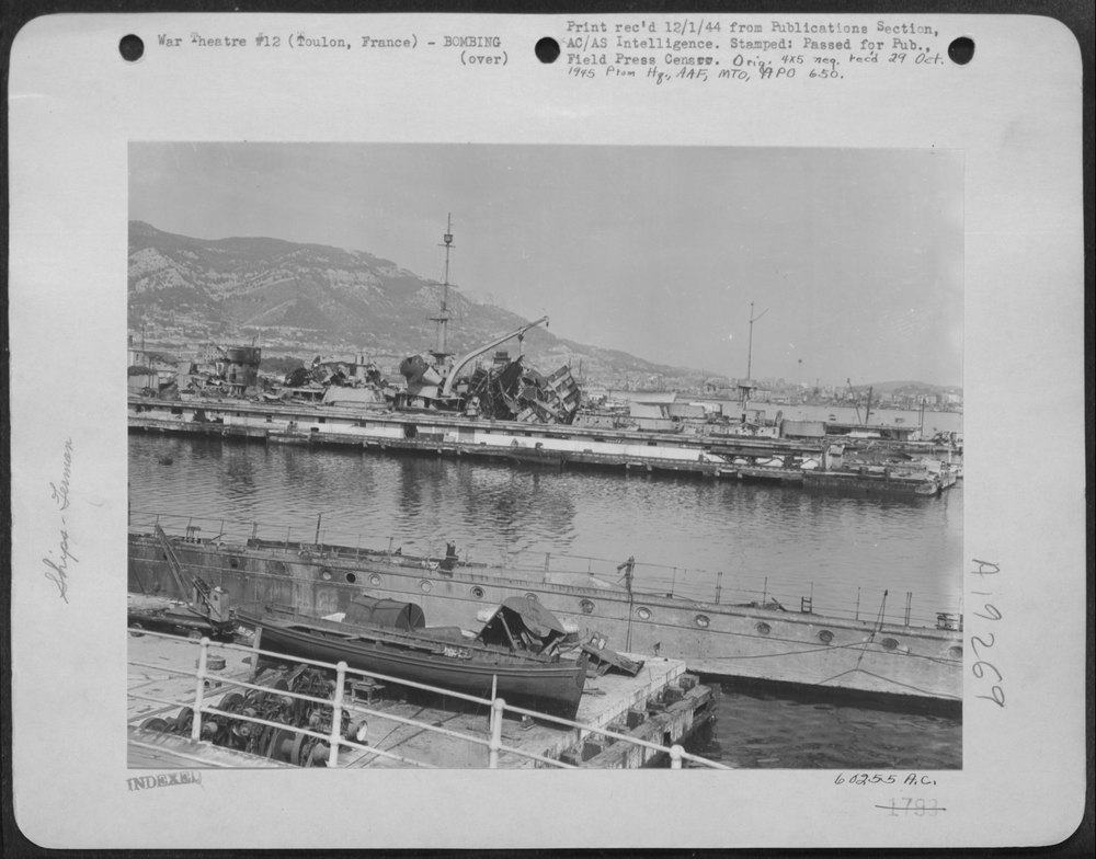 Cruiser Provence in Toulon Harbor