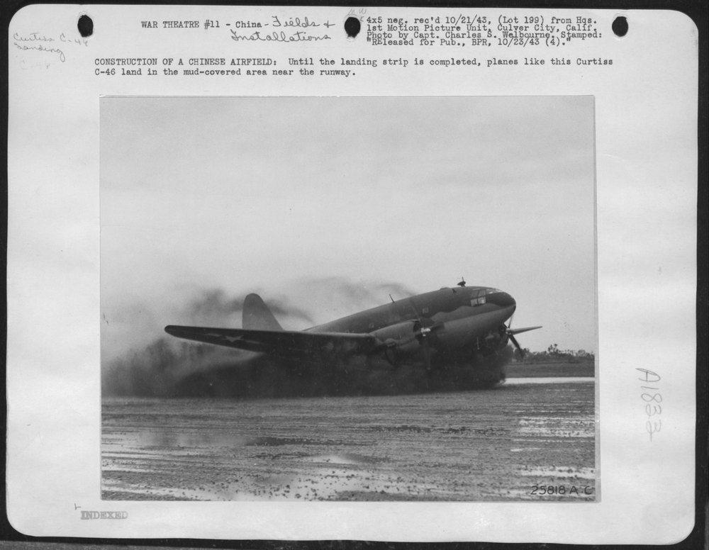 Curtiss C-46 at Chinese airfield