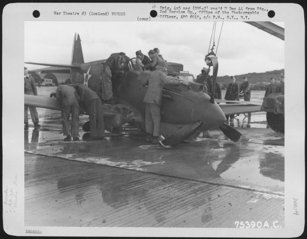 Curtiss P-42 wreckage in Iceland