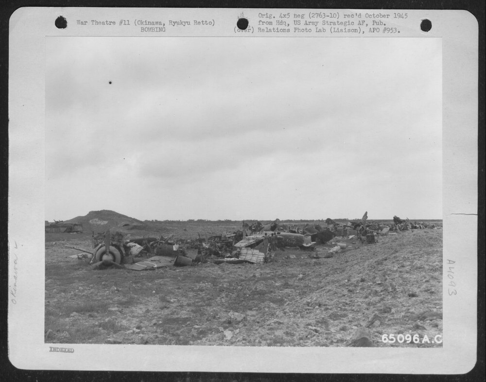 Demolished Aircraft On Naha Airfield