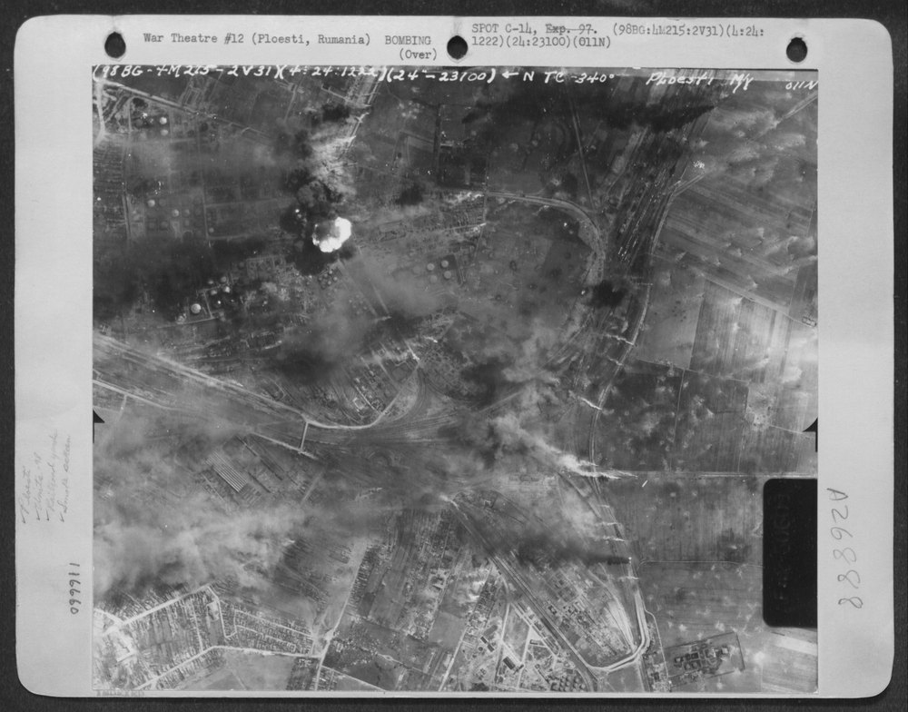 Despite Attempts by the Enemy to Hide the Marshalling Yards at Ploesti