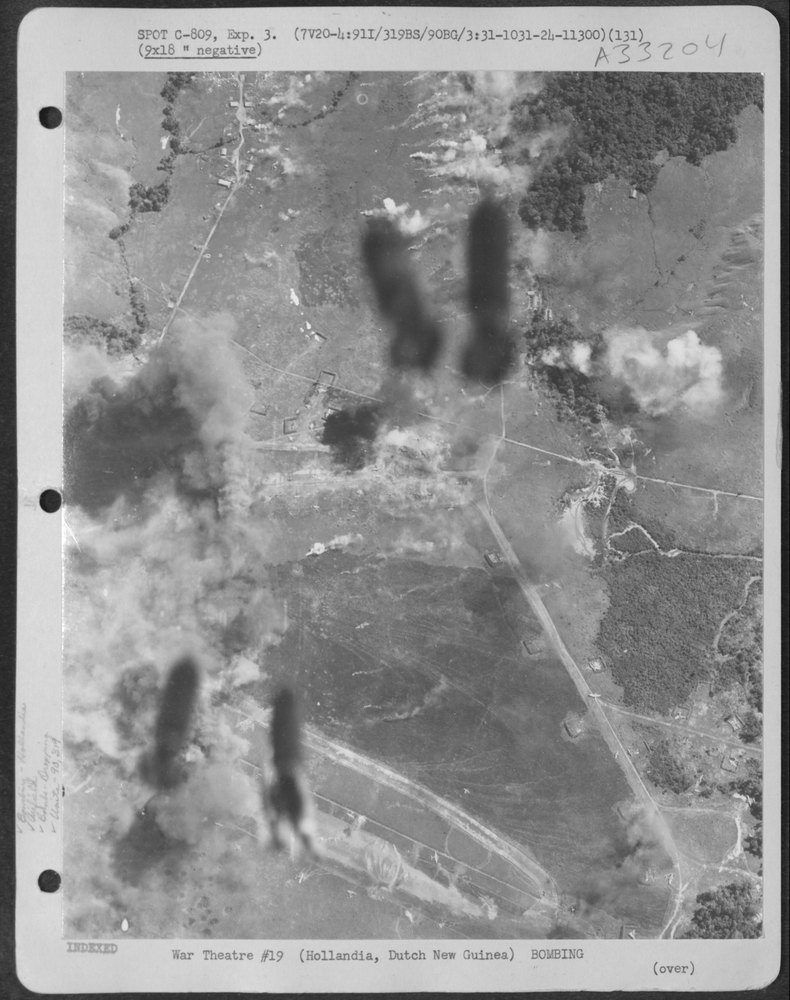Destruction at Hollandia Airstrip