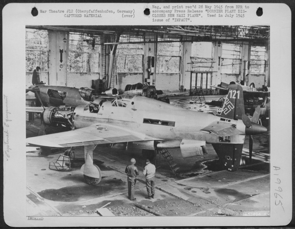 Dornier 335 Fighter-Bomber at Dornier Plant