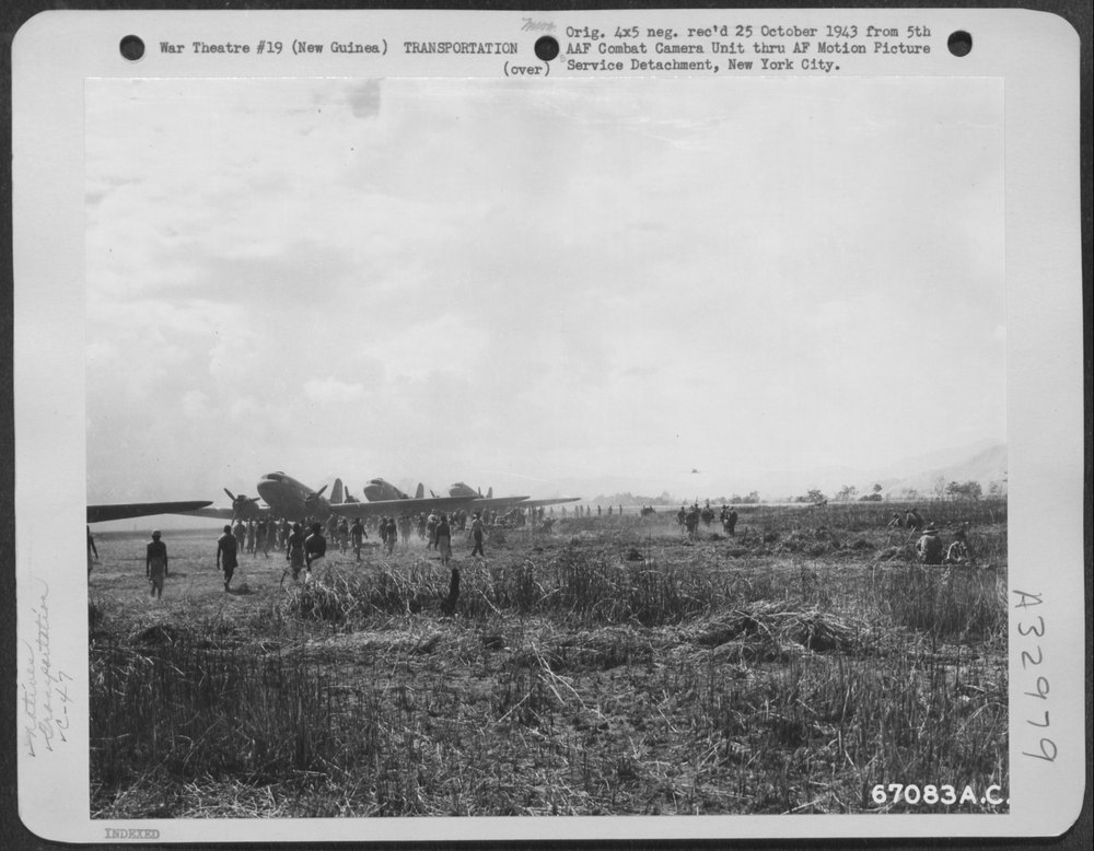 Douglas C-47's at Nadzab Airstrip