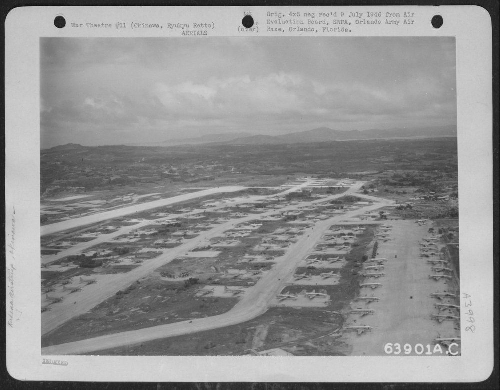 Douglas C-54 at Kadena Airstrip