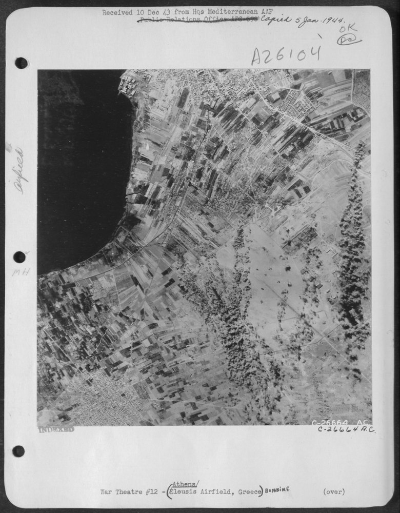 Eleusis airfield bombed at Athens