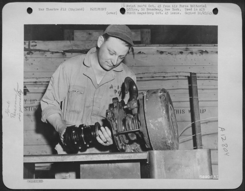 Emmett Pfluger assembles hoist