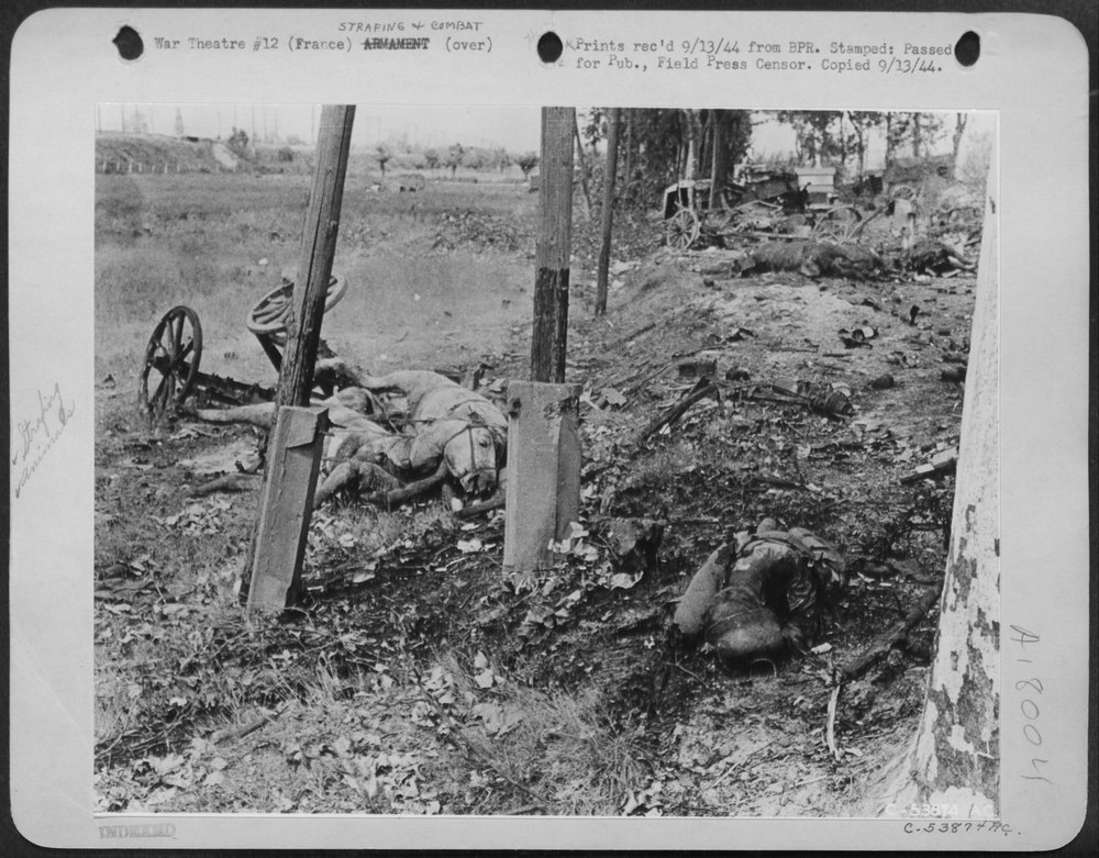 Enemy equipment in Southern France