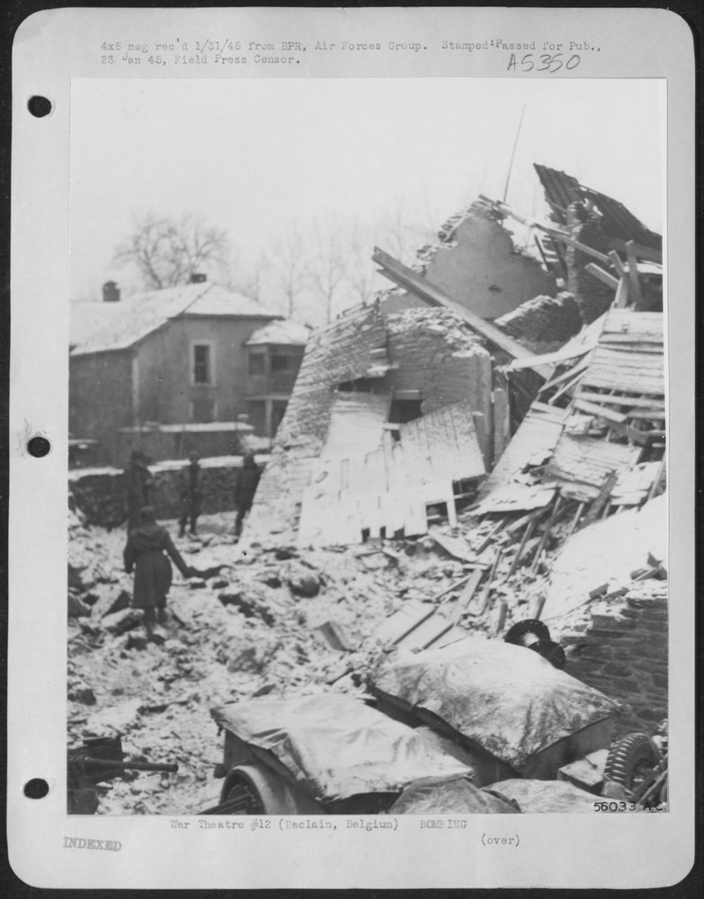 Enemy position in Baclain Belgium