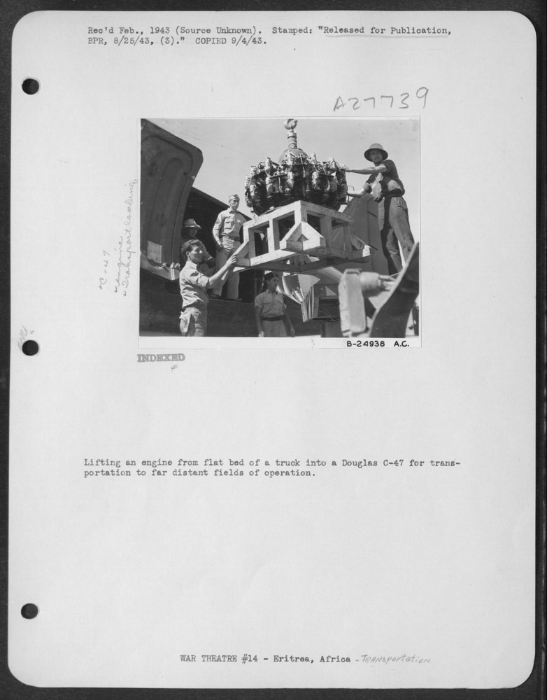 Engine into C-47