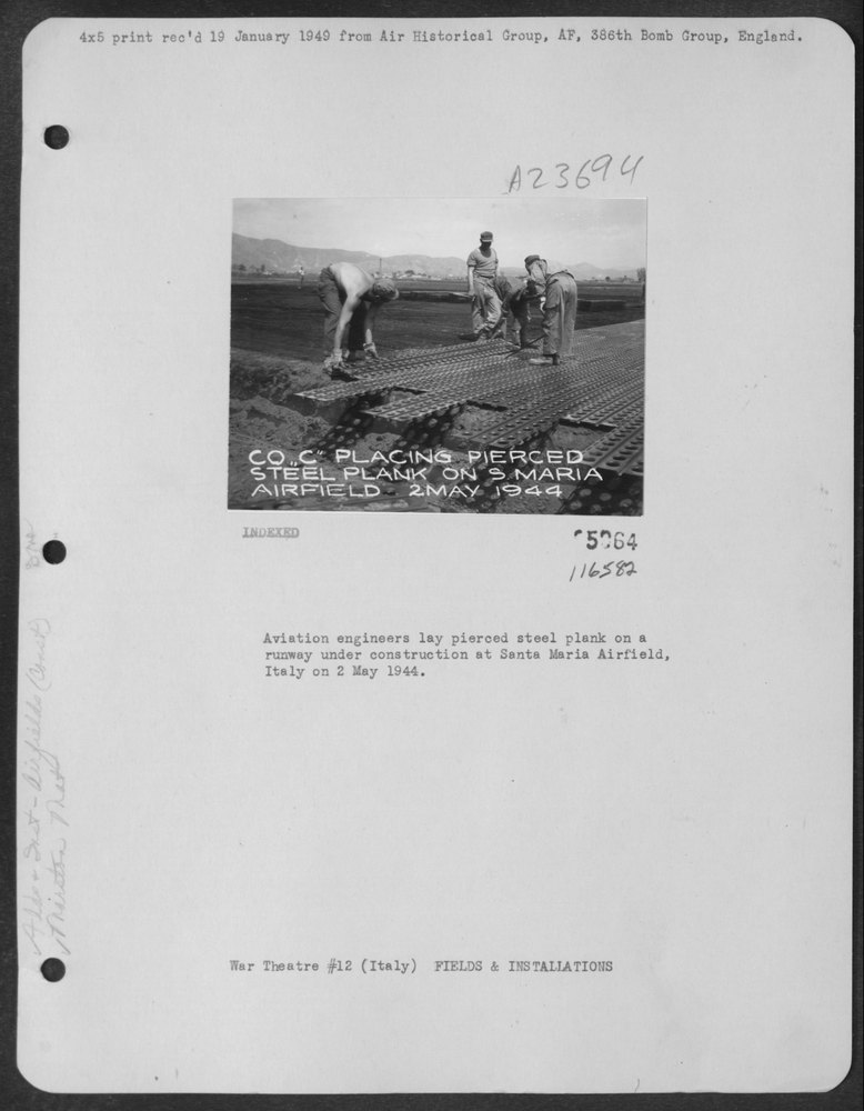 Engineers at Santa Maria Airfield