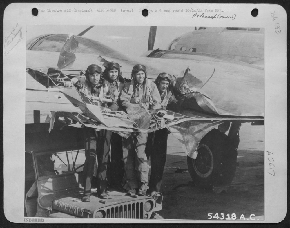 ENGLAND-When crewmen on this 8th Air force Boeing B-17 Flying