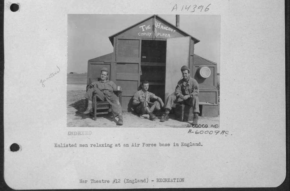 Enlisted Men At Air Force Base