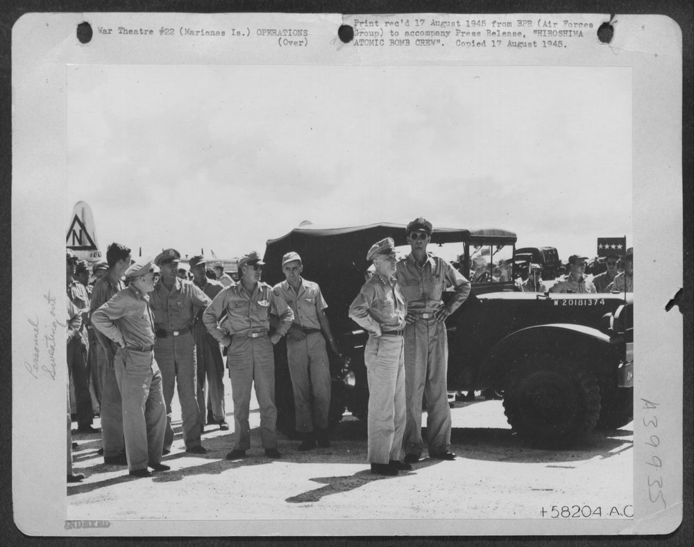 Enola Gay crew at Marianas base