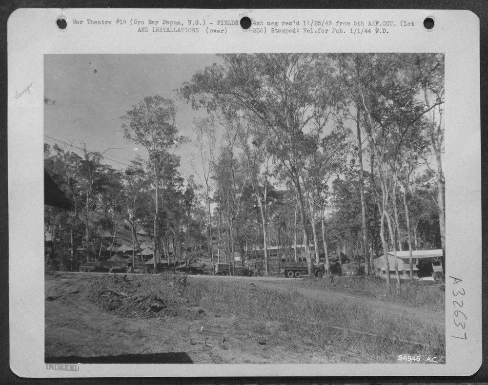 Entrance to detachment area Oro Bay