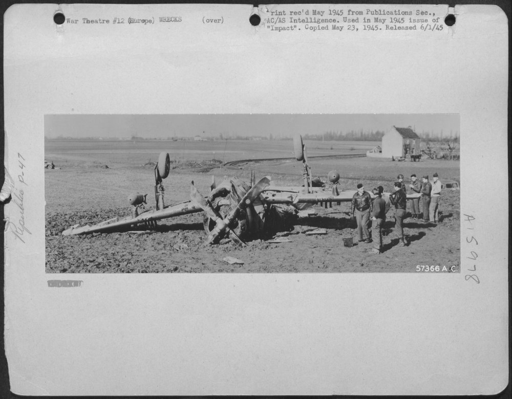 Europe - Note Unexploded Bombs on This XXIX TAC
