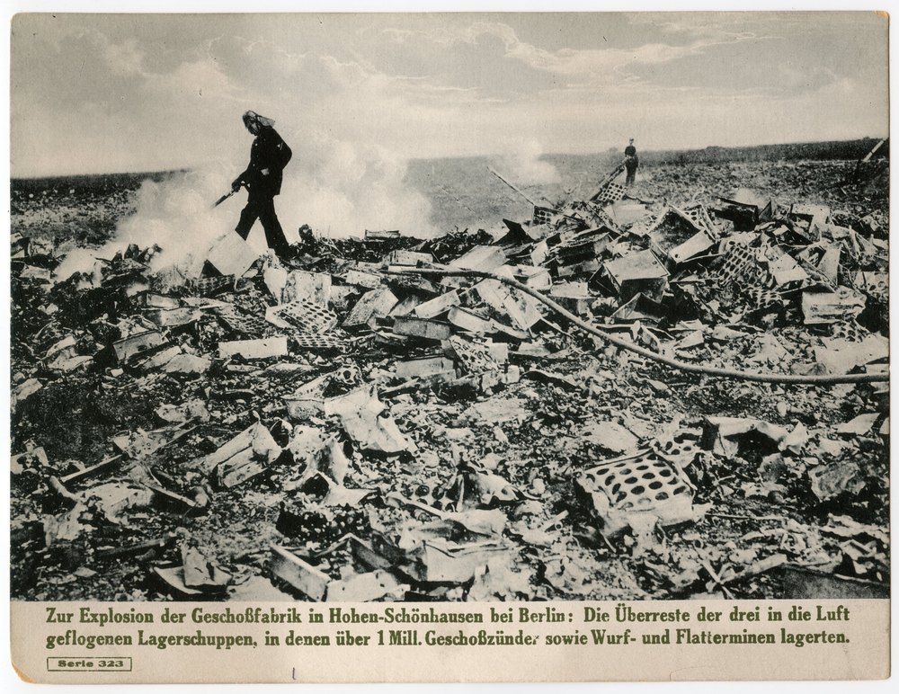 Explosion of ammunition factory in Hohen-Schönhausen