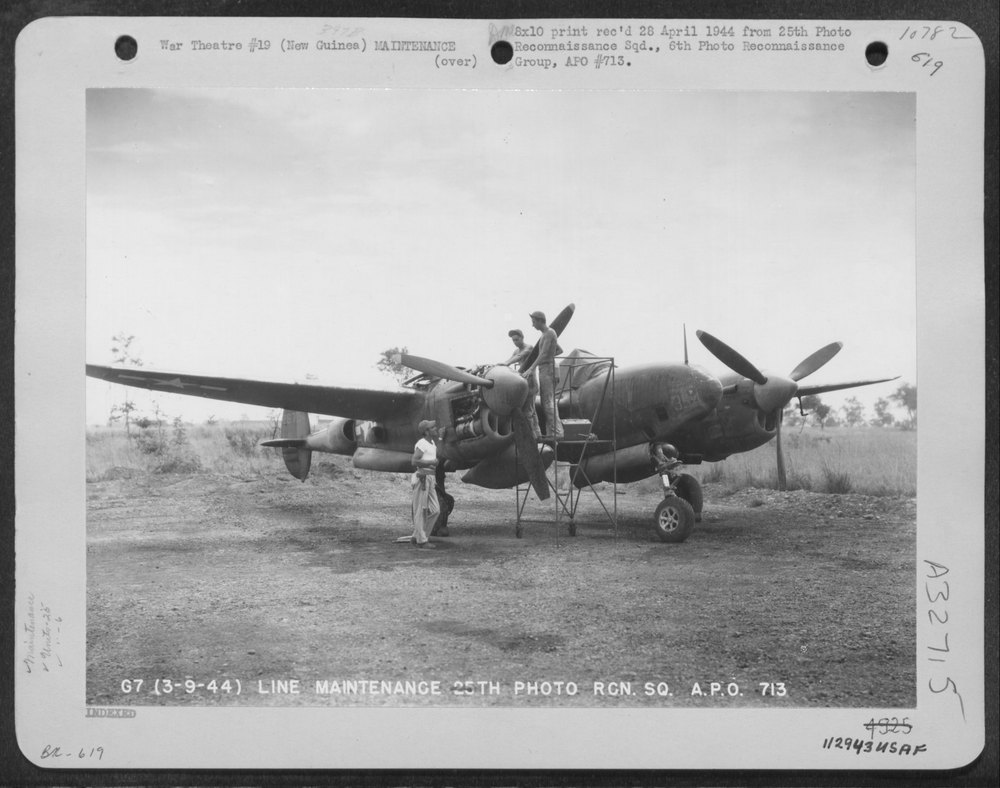 F-5A overhauled in New Guinea