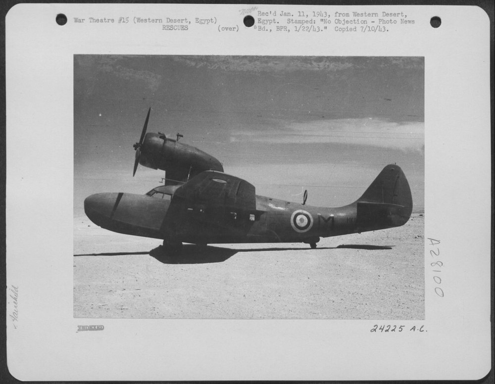 Fairchild amphibian in Western Desert