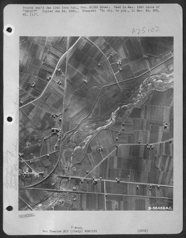 Fidenza Rail Bridge during Shoran bombing