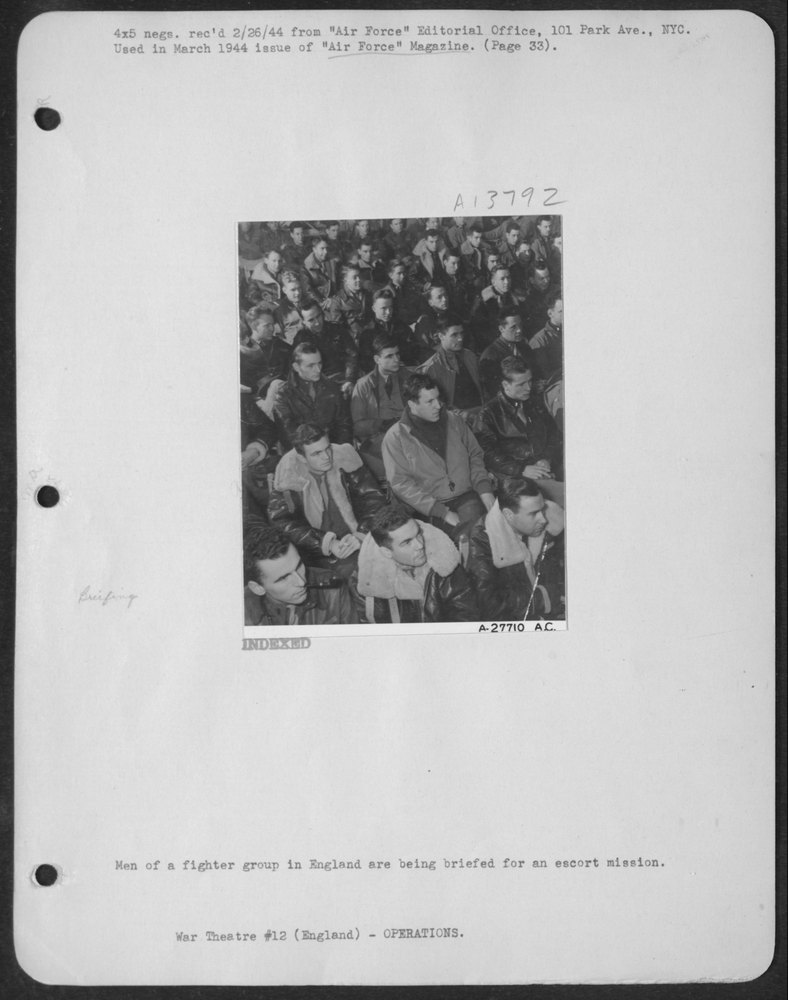 Fighter group briefed in England
