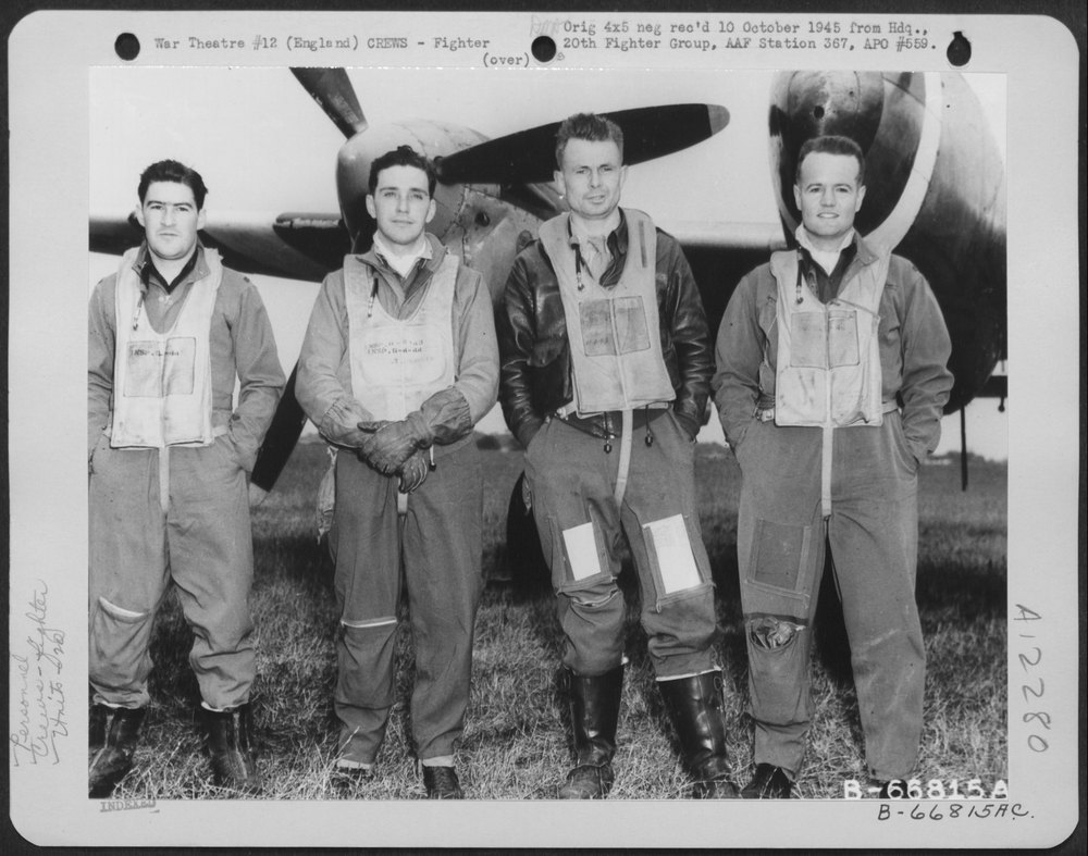 Fighter pilots at English airbase